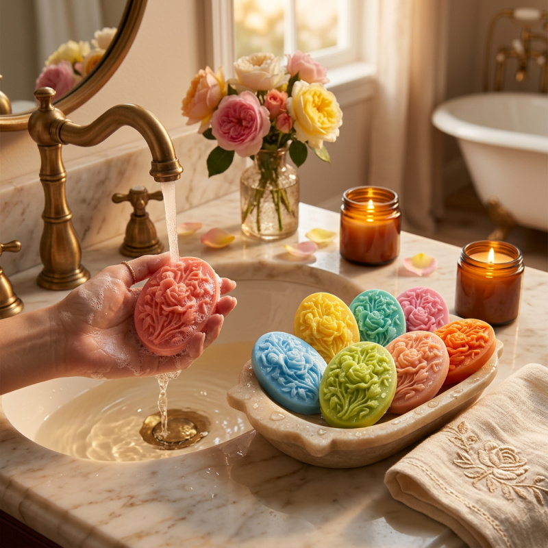 4 силиконовые формы в форме цв – обзор и цена Soap Making Items